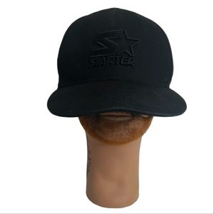 *AUTHENTIC* Men's Starter Snapback Black Cap